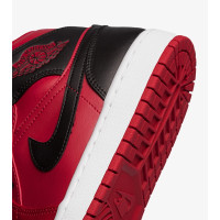 Jordan 1 Mid 554724-660 кроссовки оригинал высокие кожаные "REVERSE BRED"