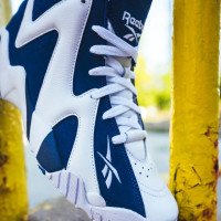 Reebok Men's Kamikaze II GX6227 высокие баскетбольные кожаные кроссовки оригинал