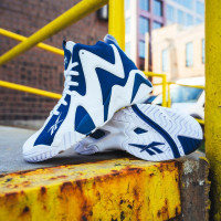 Reebok Men's Kamikaze II GX6227 высокие баскетбольные кожаные кроссовки оригинал
