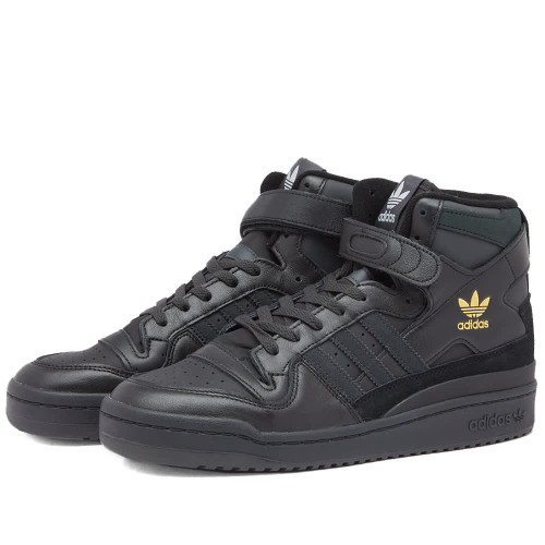 Adidas Forum 84 High ID7315 черные кроссовки хайтопы