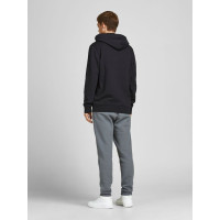 Мужское черное худи Jack & Jones JJBRAT SWEAT Hoodie Black