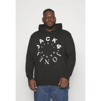 Мужское черное худи Jack & Jones JJWARRIOR 