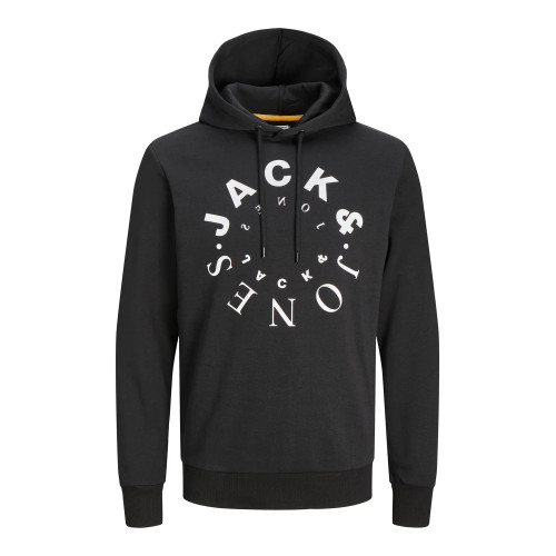Мужское черное худи Jack & Jones JJWARRIOR 