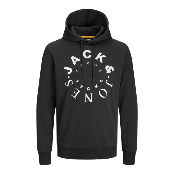 Мужское черное худи Jack & Jones JJWARRIOR 