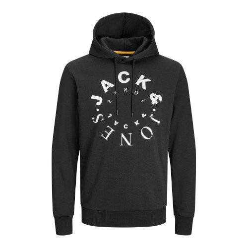 Мужское черное худи Jack & Jones JJWARRIOR 