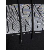 Мужское черное худи Jack & Jones JJPETER 12235329