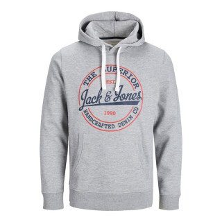 Мужское серое худи Jack & Jones JJBRAT SWEAT Hoodie