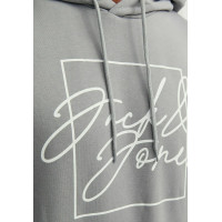 Мужское серое худи Jack & Jones 12246425 alloy