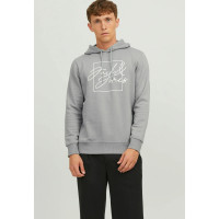 Мужское серое худи Jack & Jones 12246425 alloy