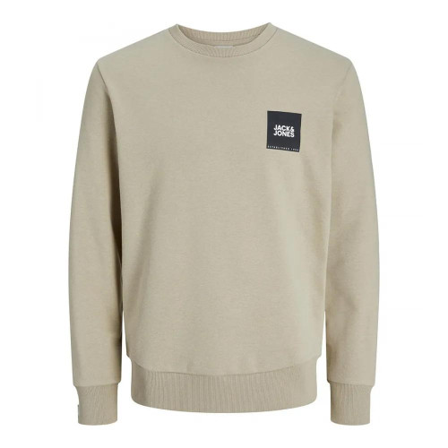 Мужской свитшот трикотажный Jack & Jones Beige JJLOCK 