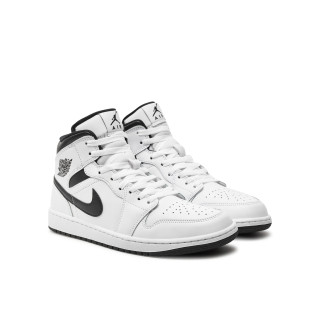 Jordan 1 Mid DQ8426-132 кроссовки высокие кожаные белые