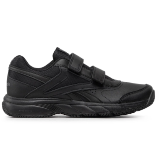 Reebok Work N Cushion 4.0 FU7361 мужские черные кожаные кроссовки на липучке