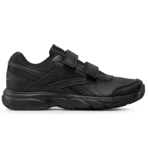 Reebok Work N Cushion 4.0 FU7361 мужские черные кожаные кроссовки на липучке