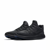 Nike Lunarepic Low Flyknit 2 863779-004 Мужские беговые черные кроссовки 