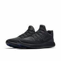 Nike Lunarepic Low Flyknit 2 863779-004 Мужские беговые черные кроссовки 