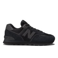 New Balance 574 ML574EVE замшевые черные мужские кроссовки оригинал 