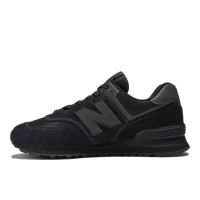New Balance 574 ML574EVE замшевые черные мужские кроссовки оригинал 