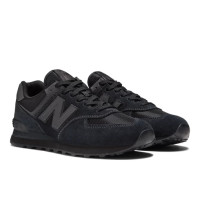 New Balance 574 ML574EVE замшевые черные мужские кроссовки оригинал 