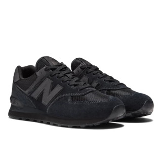 New Balance 574 ML574EVE замшевые черные мужские кроссовки оригинал 