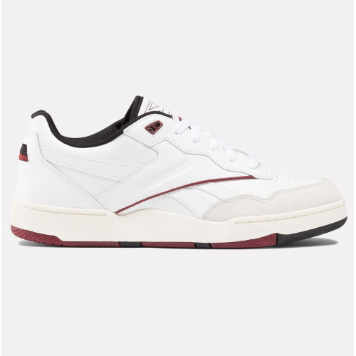 Reebok BB 4000 II 100205049 белые кожаные кроссовки 