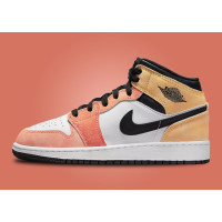 Air Jordan 1 Mid Se DX4332-800 кроссовки высокие кожаные белые
