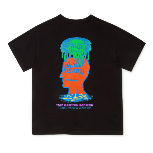 Brain Dead x Dover Street Market Мужская черная футболка оригинал