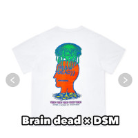 Brain Dead x DSM Мужская белая футболка оригинал