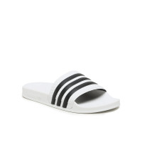 Adidas Adilette 280648 белые тапочки слайдеры