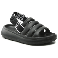 Ugg Sport Yeah Black 1126811-Blk черные женские тапочки