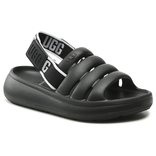 Ugg Sport Yeah Black 1126811-Blk черные женские тапочки