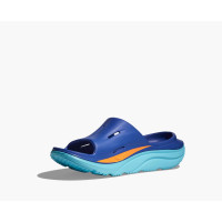 Hoka Ironman Ora Recovery Slide яркие тапочки слайдеры большого размера
