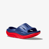 Hoka Ora Recovery Slide 3 1135061 синие тапочки слайдеры