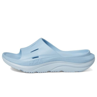 Hoka Ora Recovery Slide 3 голубые тапочки слайдеры женские