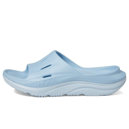 Hoka Ora Recovery Slide 3 голубые тапочки слайдеры женские