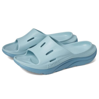 Hoka Ora Recovery Slide 3 голубые тапочки слайдеры женские