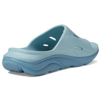 Hoka Ora Recovery Slide 3 голубые тапочки слайдеры женские
