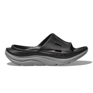 Hoka Ora Recovery Slide 3 1135061 черно-серые тапочки слайдеры