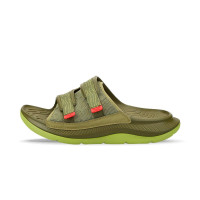 Hoka Ora Luxe 1134150-AGMS хаки тапочки слайдеры