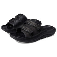 Hoka Ora Luxe 1134150 черные тапочки слайдеры