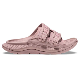 Hoka Ora Luxe 1134150-PMWM пудровые тапочки слайдеры