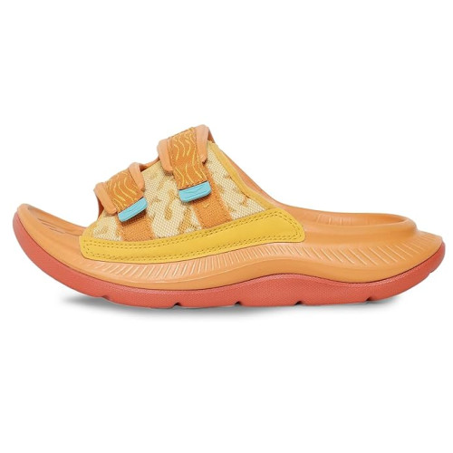 Hoka Ora Luxe 1134150-GYDS бежевые тапочки слайдеры