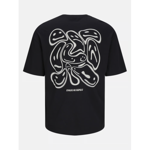 Мужская черная футболка Jack&Jones Evolve or repeat оригинал