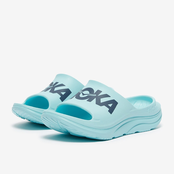 Hoka Ora Athletic Slide 1155154-CSK голубые тапочки слайдеры