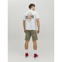Мужская белая футболка Jack&Jones les fruits back print  оригинал