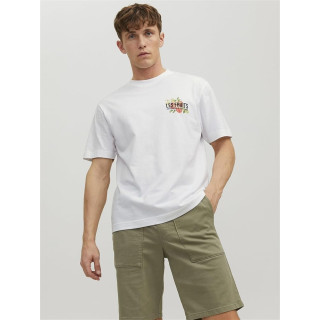 Мужская белая футболка Jack&Jones les fruits back print  оригинал