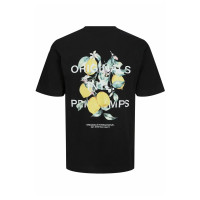 Мужская черная футболка Jack&Jones Jorflores оригинал