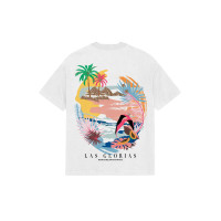 Мужская белая футболка Jack&Jones  Las Glorias  оригинал