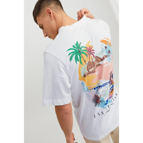 Мужская белая футболка Jack&Jones Las Glorias оригинал
