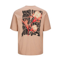 Мужская бежевая футболка Jack&Jones GAMESTEE TAN оригинал