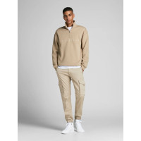 Jack&Jones светлые котоновые мужские карго штаны JJIPAUL 